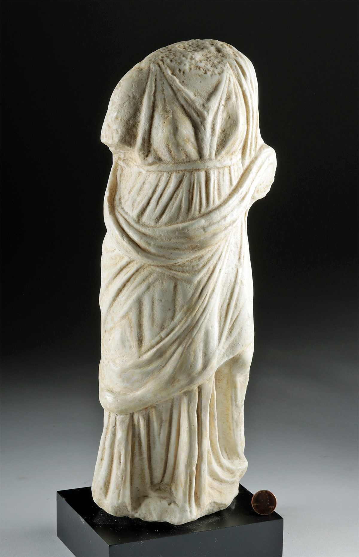 Greek Hellenistic Marble Muse - Beautiful - Image 3 of 4