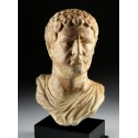Impressive Roman Marble Bust of Caracalla