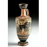 Greek Attic White Ground Lekythos - Haimon Painter