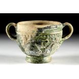 Roman Green Glazed Pottery Vessel, ex-Royal Athena