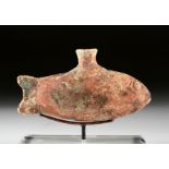 Egyptian Armarna Terracotta Fish Askos - Nile Carp