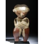 Large & Fine Chinesco Nayarit Pottery Female Figure