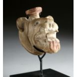 Greek Pottery Aryballos of Lion Head, ex-Christie's