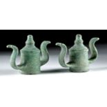 Roman Bronze Chariot Rein Guides - Cobras (pr)