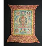 19th C. Tibetan Thangka with Red Tara