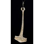 Massive Viking Silver Thor's Hammer, 57.8 g