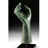 Near Life-Size Roman Bronze Forearm & Hand
