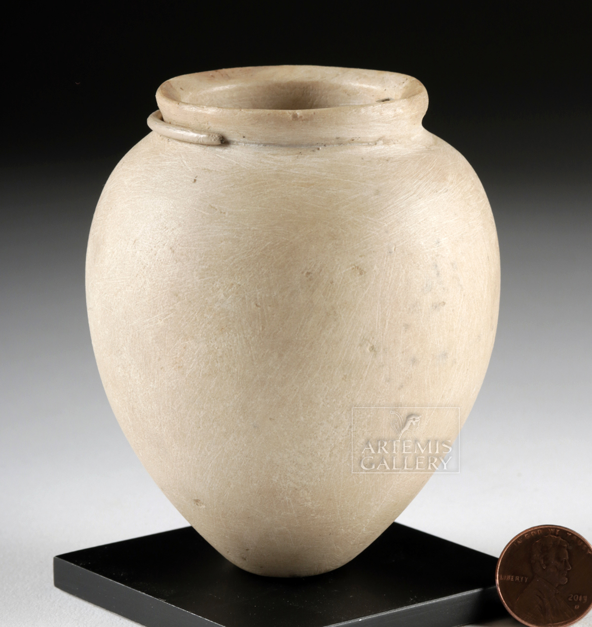 Egyptian Pre-Dynastic Stone Acorn Vessel - Image 2 of 4