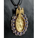 1883 "Sons of the Revolution" Gold Medal Pendant