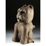 Large Superb Aztec Stone Feline - Von Winning Papered