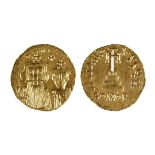 Byzantine Gold AU Solidus Constans II Coin - 4.5 grams