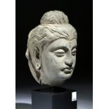 Gandharan Schist Head of Buddha