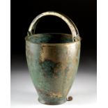 Important Greek Bronze Situla w/ Stunning Patina