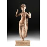 Tall Greek Terracotta Standing Harmonia