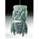 Costa Rican Jade Pendant of an Insect, ex-Woram