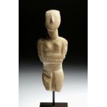Cycladic Marble Female Figure, Early Spedos Variety