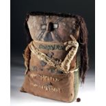 Chancay Textile, Copper & Feather Mummy Burial Bundle