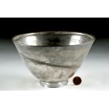 Greek Silver Mastoid Bowl w/ Inscription - 408.2 grams