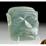 Exceptional Costa Rican Jade Maskette - ex-Woram