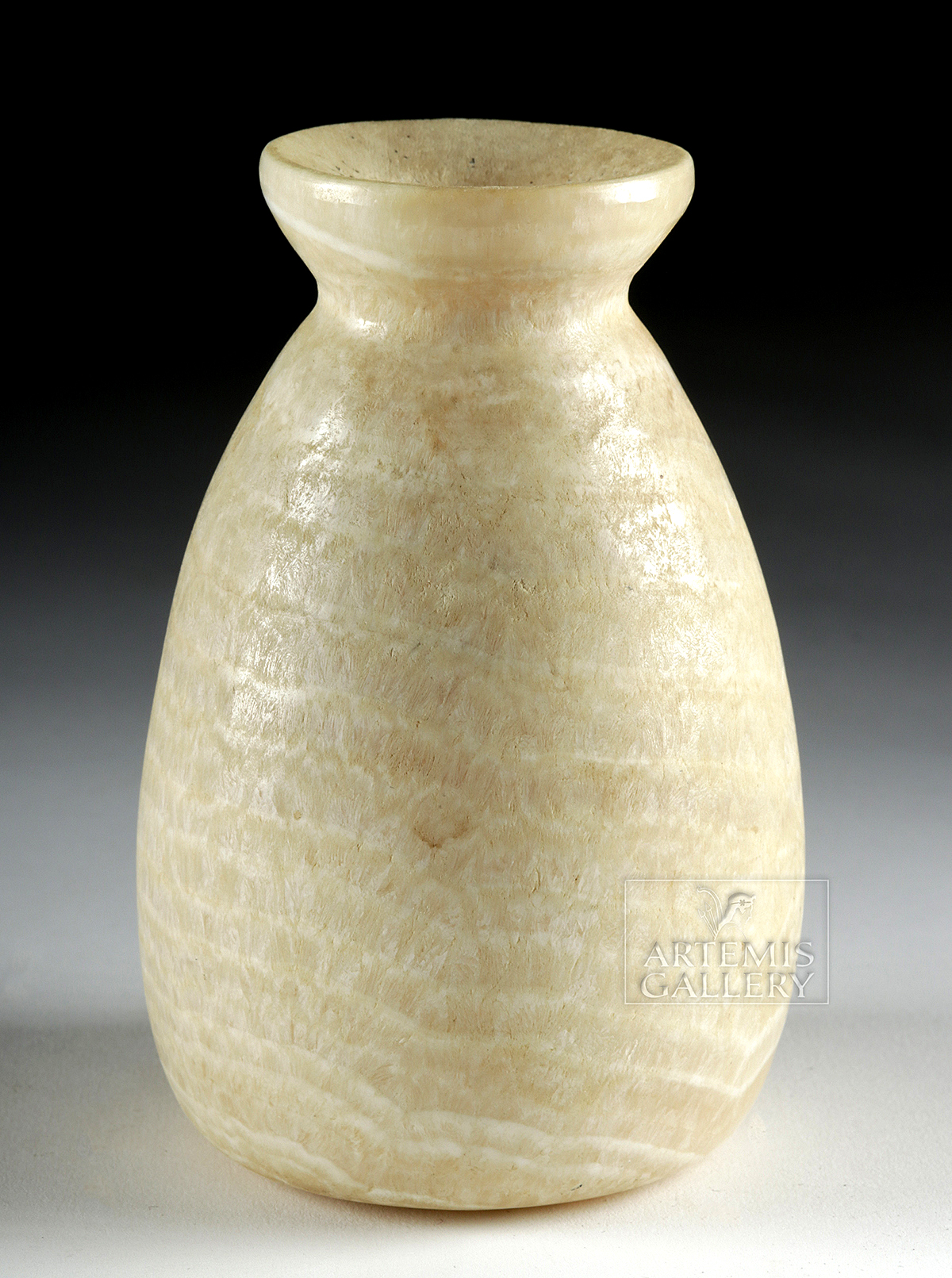 Beautiful Egyptian Banded Alabaster Vessel - Image 3 of 6