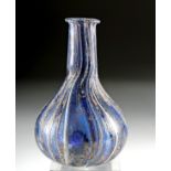 Incredibly Beautiful Roman Marbled Glass Bottle