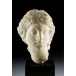 Greek Marble Female Head - Aphrodite