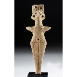 Syro Hittite Pottery Standing Astarte Figure