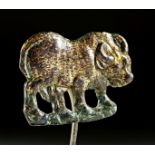 Scythian Gilt Bronze Amulet of Bull, ex-Aaron Gallery