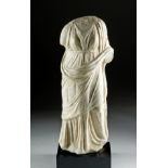 Greek Hellenistic Marble Muse - Beautiful