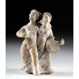 Canosan Terracotta Eros & Psyche Arm in Arm