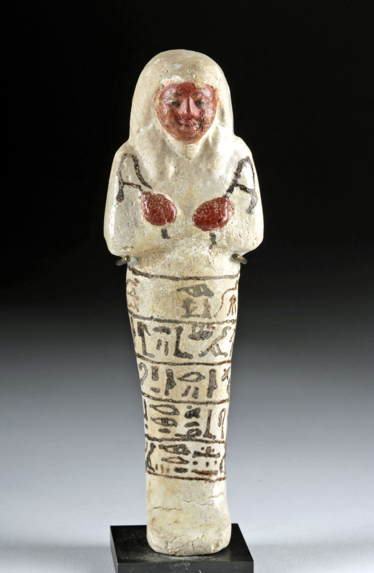 Fine Egyptian New Kingdom Glazed Faience Ushabti - Image 2 of 4