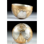 Greek Macedonian Gilt Silver Bowl - 226 g