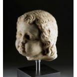 Roman Marble Head of a Child