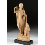 Wonderful Roman Stone Figure - Venus and Cupid