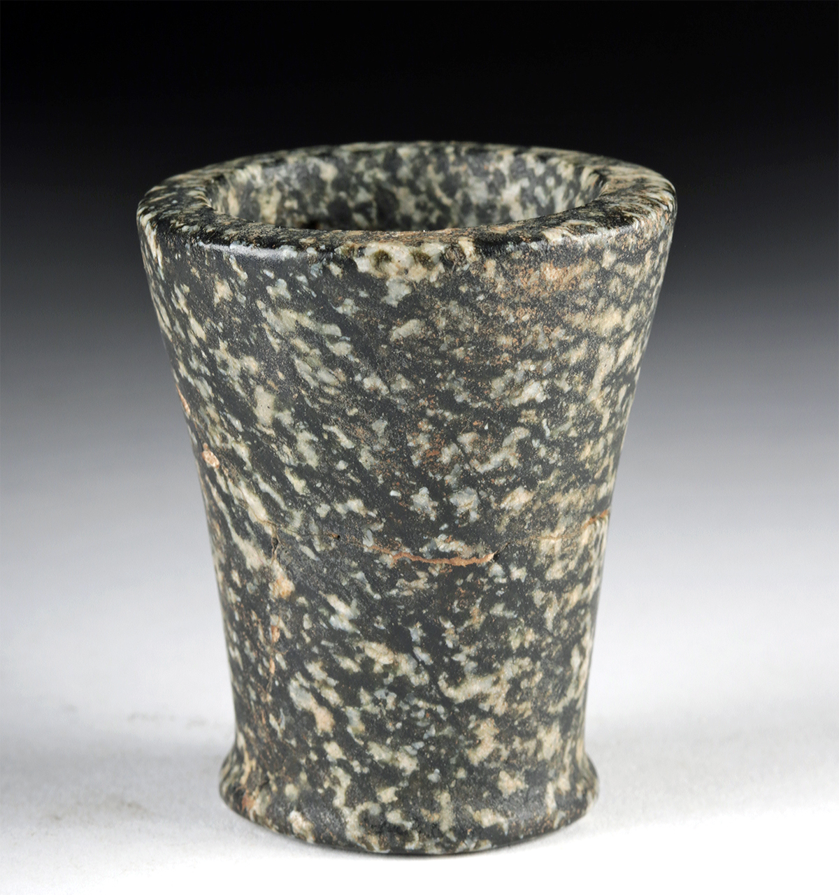 Egyptian Speckled Diorite Offering Vessel, ex Sotheby's - Image 3 of 3