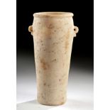 Tall Egyptian Banded Alabaster Vessel ex-Arte Primitivo