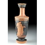 Lovely Greek Attic Red-Figure Lekythos