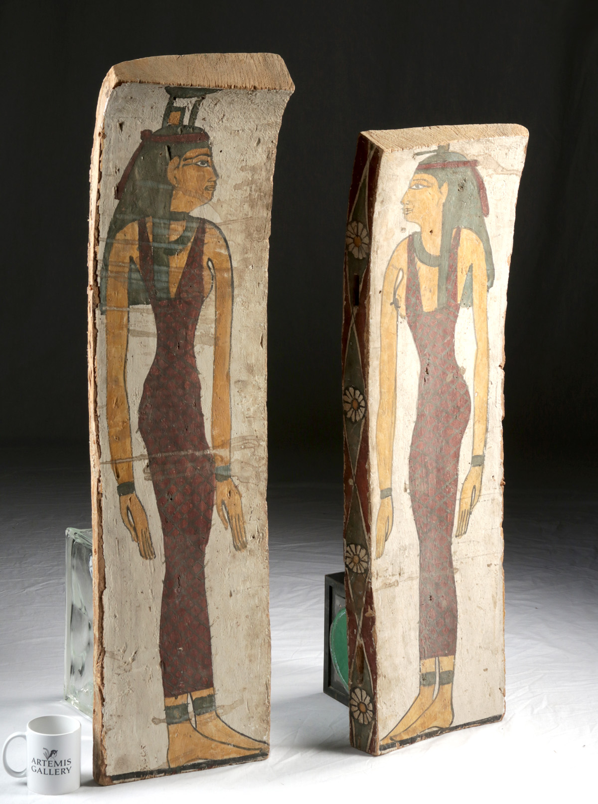 Published & Translated Egyptian Wood Sarcophagus Panels - Image 2 of 4