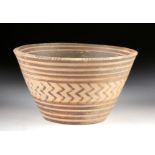 Fine Mycenaean Bi-Chrome Pottery Bowl
