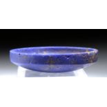 Rare Egyptian Paste Glass Dish - Cobalt Blue