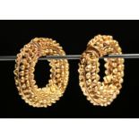 Published Greek 18K+ Gold Loop Earrings (pr)