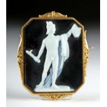 Published 19th C. Neoclassical Sardonyx Cameo - Perseus