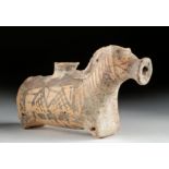 Rare Greek Boeotian Pottery Horse -Shaped Askos w/ TL