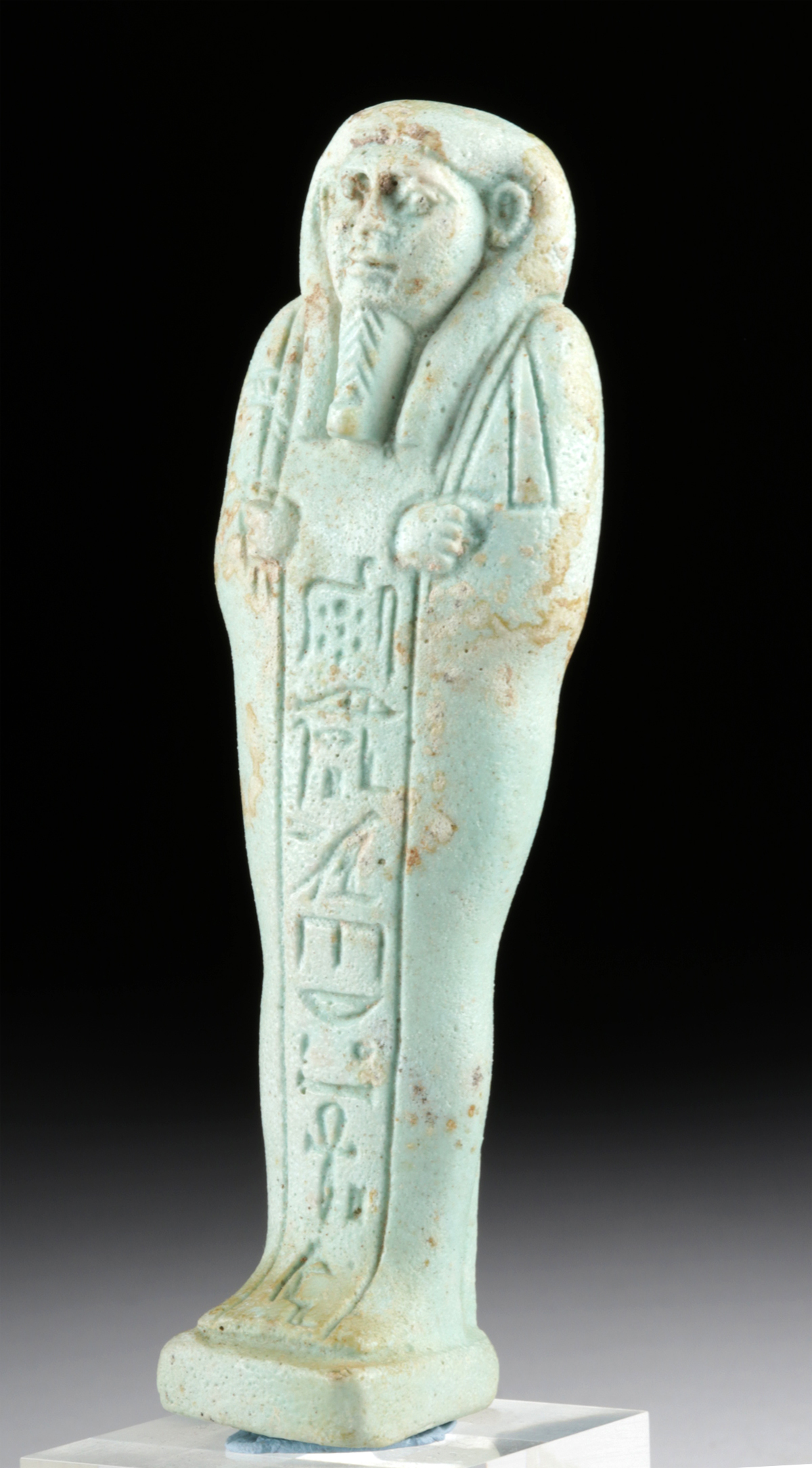 Translated Egyptian Glazed Faience Ushabti for Horemheb - Image 3 of 4