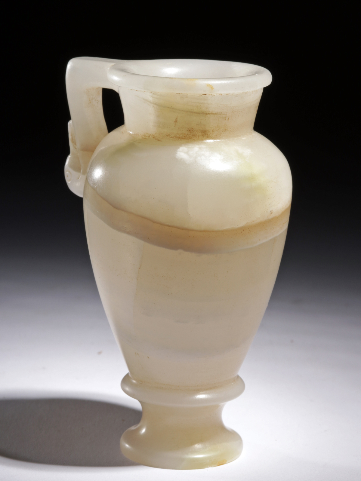 Exceptional Graeco-Egyptian Alabaster Vase w/ Goose - Image 2 of 7