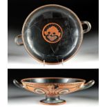 Greek Attic Kylix - Eye Cup with Gorgon