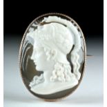 Published Neoclassical Sardonyx Athena Cameo