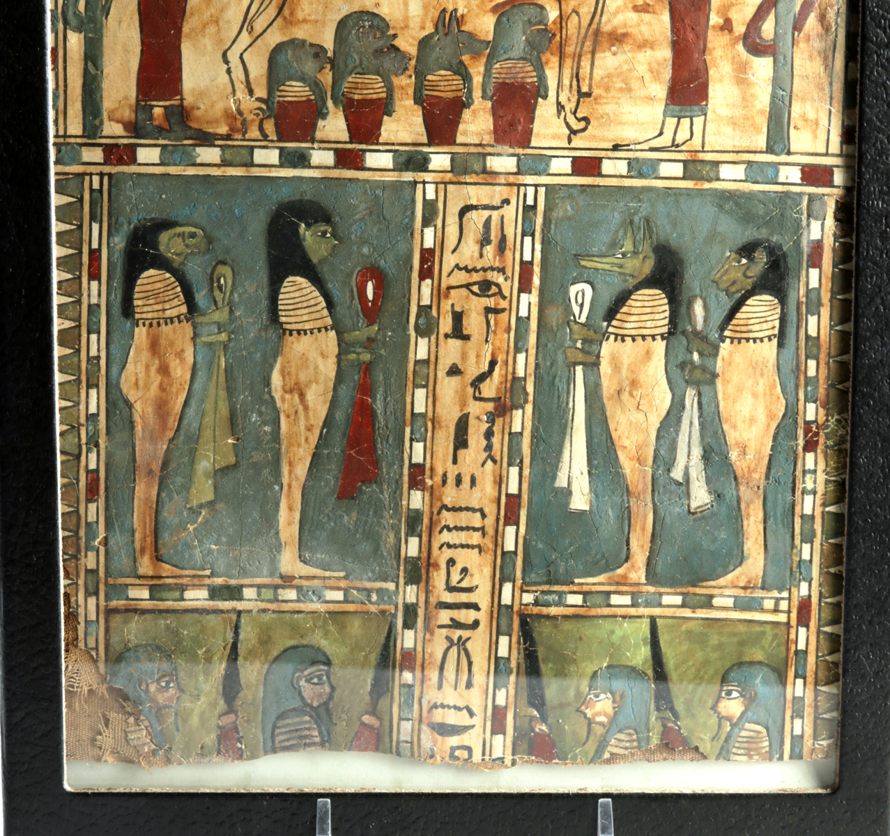 Egyptian Cartonnage Funerary Scene - Sons of Horus - Image 3 of 5