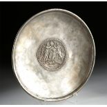 Published Roman Silver Plate w/ 2 Nikes Crowning Eagle