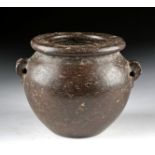 Egyptian Predynastic Granite Jar w/ Lug Handles